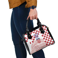 Croatia Football 2025 Custom Shoulder Handbag White Hrvatska Kockasti - Pula Arena