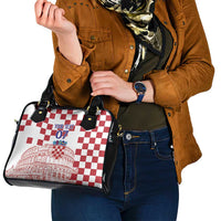 Croatia Football 2025 Custom Shoulder Handbag White Hrvatska Kockasti - Pula Arena