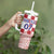 Croatia Football 2025 Custom Tumbler With Handle White Hrvatska Kockasti - Pula Arena