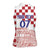 Croatia Football 2025 Custom Women Sleeveless Polo Shirt White Hrvatska Kockasti - Pula Arena