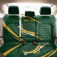 Personalized South Africa Rugby Bokke Back Car Seat Cover Minimalism Style
