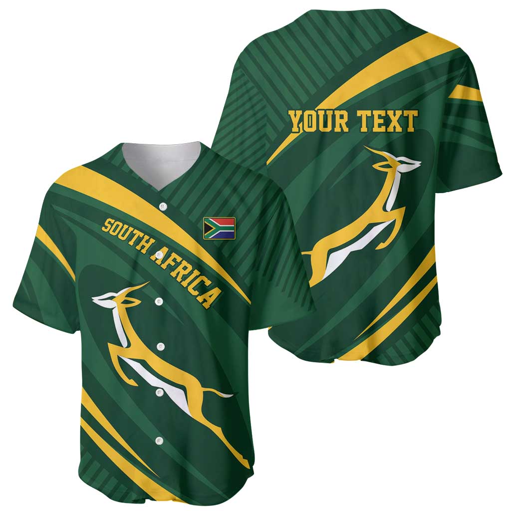 Personalized South Africa Rugby Bokke Baseball Jersey Minimalism Style