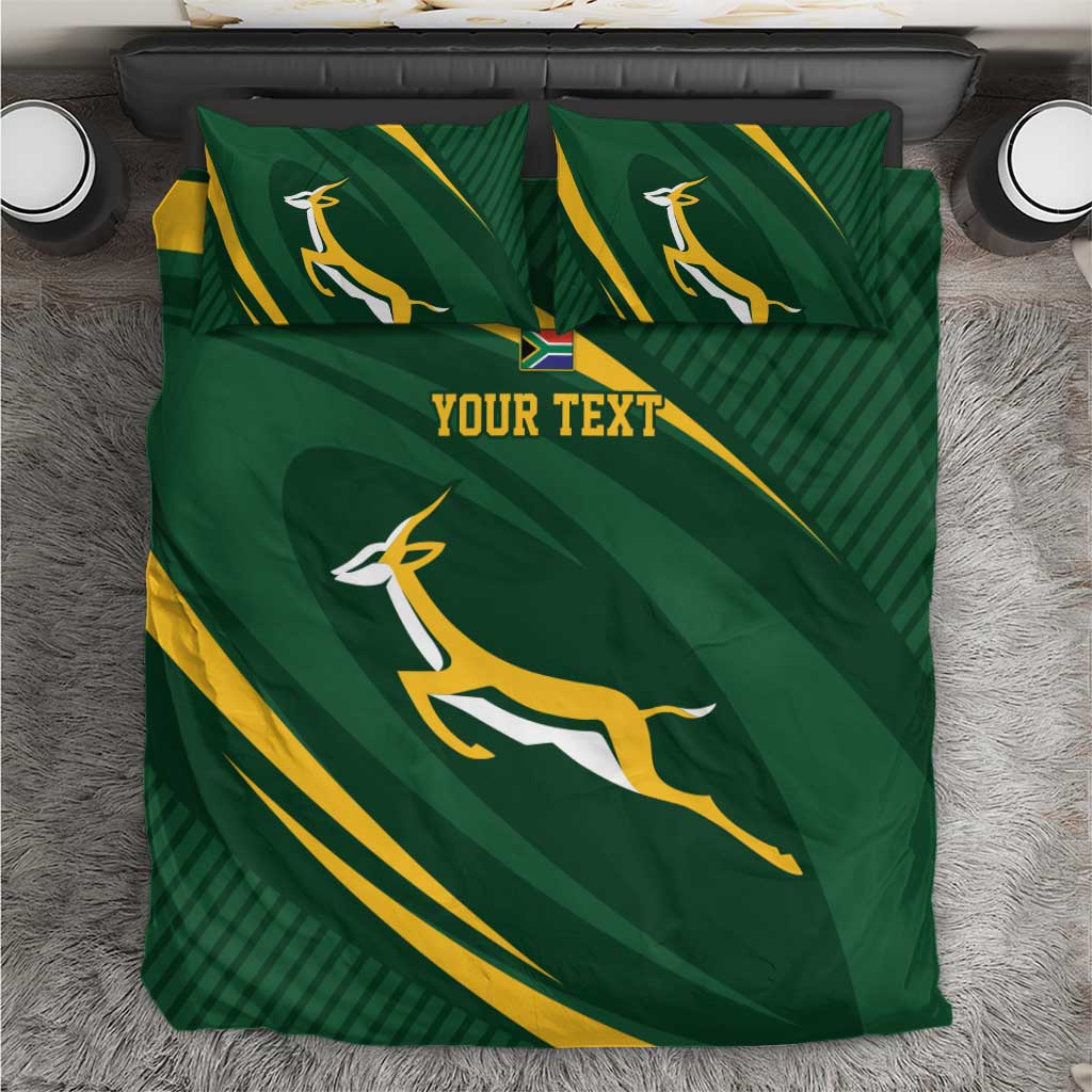 Personalized South Africa Rugby Bokke Bedding Set Minimalism Style