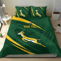 Personalized South Africa Rugby Bokke Bedding Set Minimalism Style