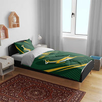 Personalized South Africa Rugby Bokke Bedding Set Minimalism Style