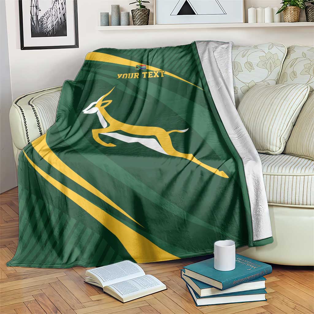 Personalized South Africa Rugby Bokke Blanket Minimalism Style
