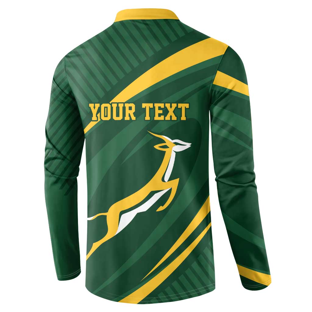 Personalized South Africa Rugby Bokke Button Sweatshirt Minimalism Style