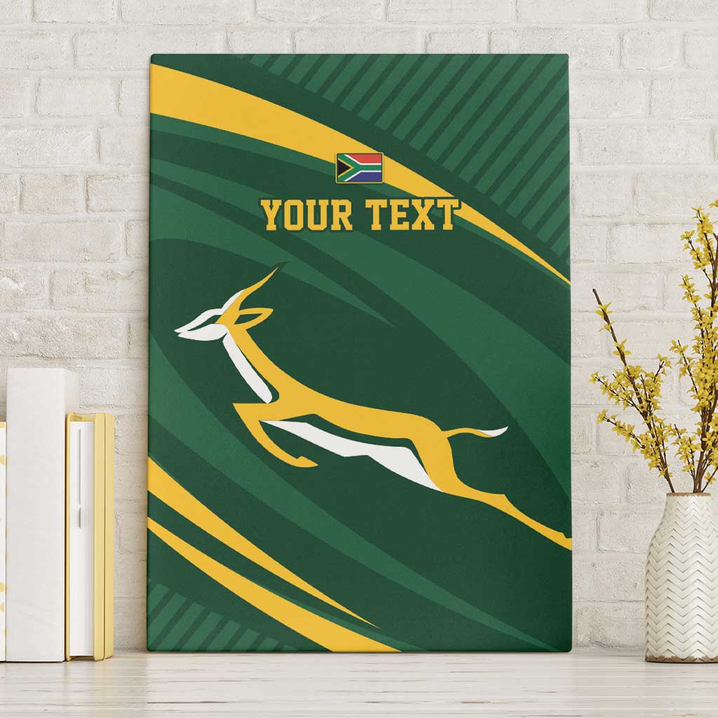 Personalized South Africa Rugby Bokke Canvas Wall Art Minimalism Style