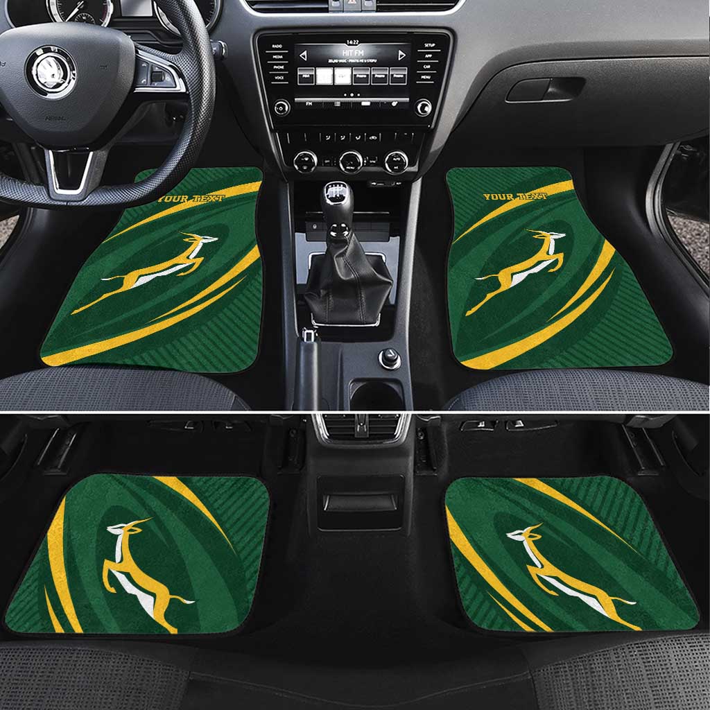 Personalized South Africa Rugby Bokke Car Mats Minimalism Style