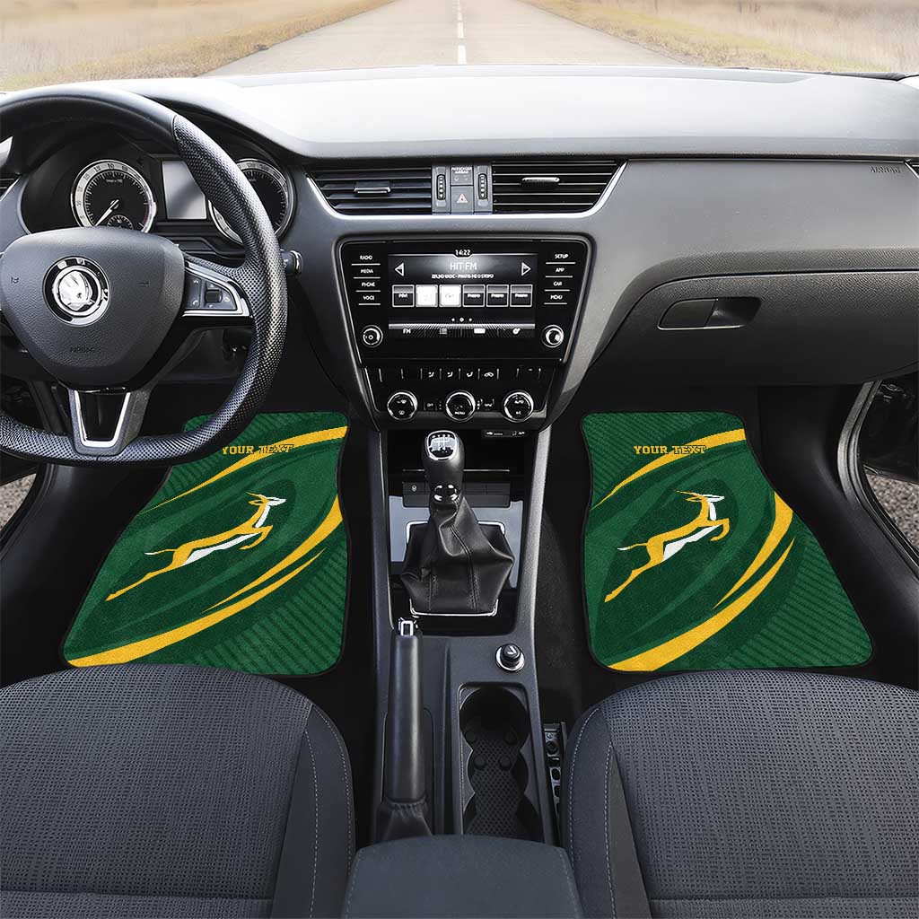 Personalized South Africa Rugby Bokke Car Mats Minimalism Style