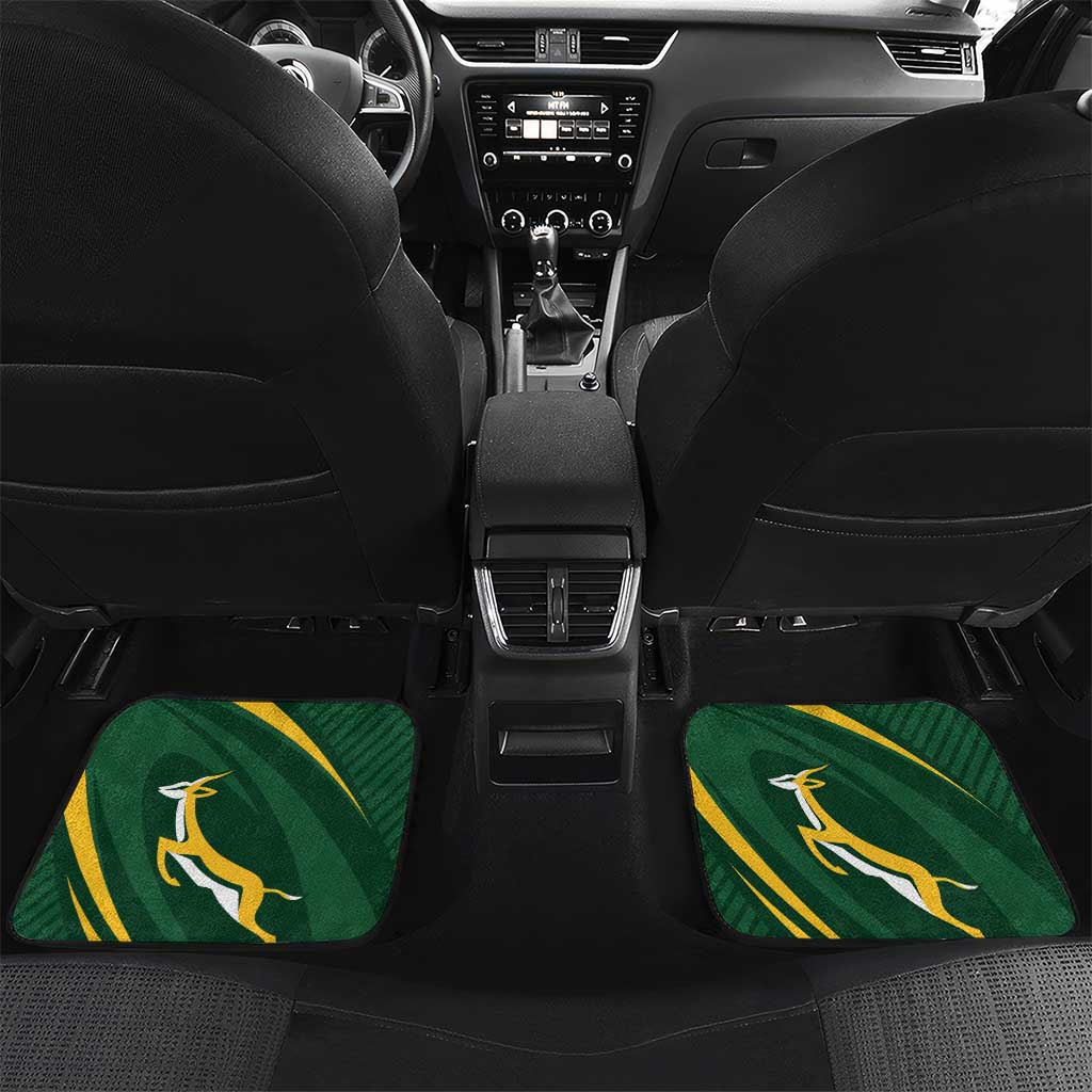 Personalized South Africa Rugby Bokke Car Mats Minimalism Style