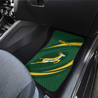 Personalized South Africa Rugby Bokke Car Mats Minimalism Style