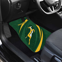Personalized South Africa Rugby Bokke Car Mats Minimalism Style