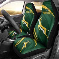 Personalized South Africa Rugby Bokke Car Seat Cover Minimalism Style