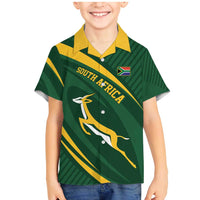 Personalized South Africa Rugby Bokke Family Matching Mermaid Dress and Hawaiian Shirt Minimalism Style