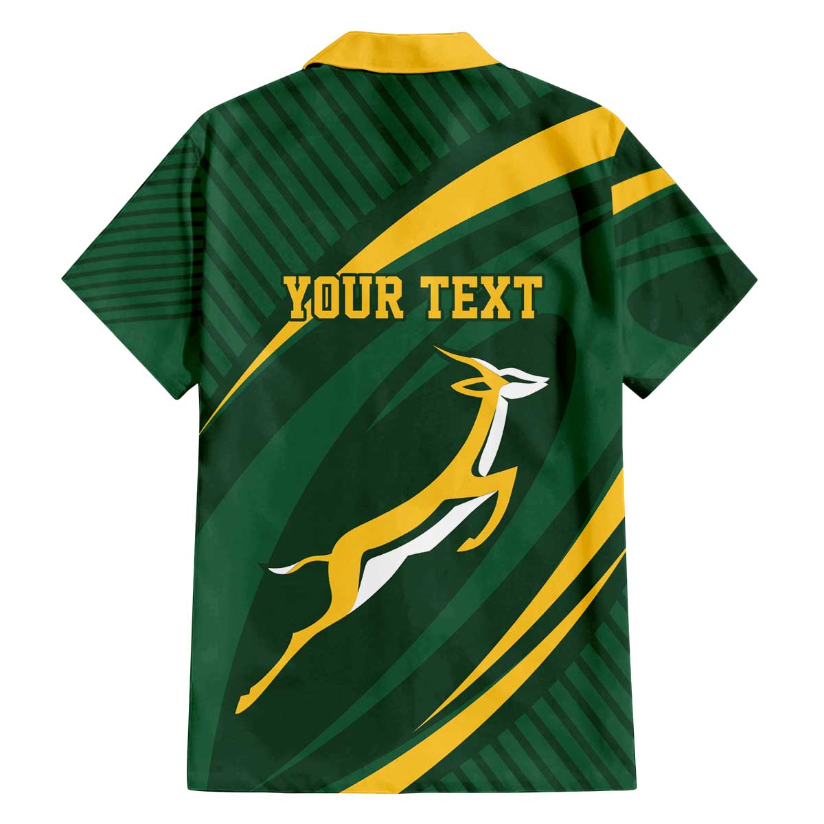 Personalized South Africa Rugby Bokke Family Matching Off The Shoulder Long Sleeve Dress and Hawaiian Shirt Minimalism Style