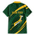 Personalized South Africa Rugby Bokke Family Matching Off The Shoulder Long Sleeve Dress and Hawaiian Shirt Minimalism Style