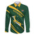 Personalized South Africa Rugby Bokke Family Matching Off The Shoulder Long Sleeve Dress and Hawaiian Shirt Minimalism Style