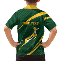 Personalized South Africa Rugby Bokke Family Matching Off Shoulder Maxi Dress and Hawaiian Shirt Minimalism Style