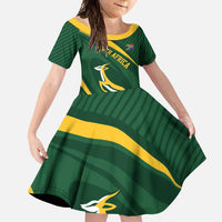 Personalized South Africa Rugby Bokke Family Matching Off Shoulder Maxi Dress and Hawaiian Shirt Minimalism Style