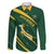 Personalized South Africa Rugby Bokke Family Matching Off Shoulder Short Dress and Hawaiian Shirt Minimalism Style