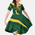 Personalized South Africa Rugby Bokke Family Matching Tank Maxi Dress and Hawaiian Shirt Minimalism Style