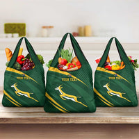 Personalized South Africa Rugby Bokke Grocery Bag Minimalism Style