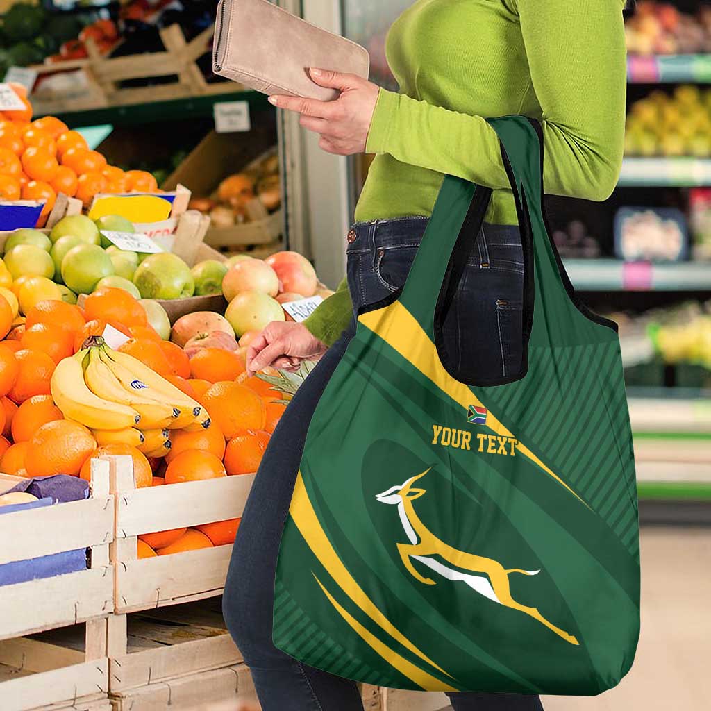 Personalized South Africa Rugby Bokke Grocery Bag Minimalism Style
