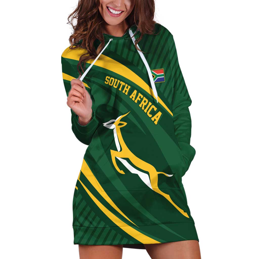 Personalized South Africa Rugby Bokke Hoodie Dress Minimalism Style