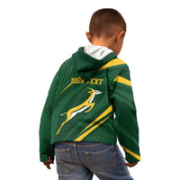 Personalized South Africa Rugby Bokke Kid Hoodie Minimalism Style