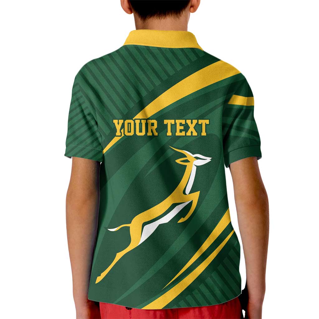 Personalized South Africa Rugby Bokke Kid Polo Shirt Minimalism Style