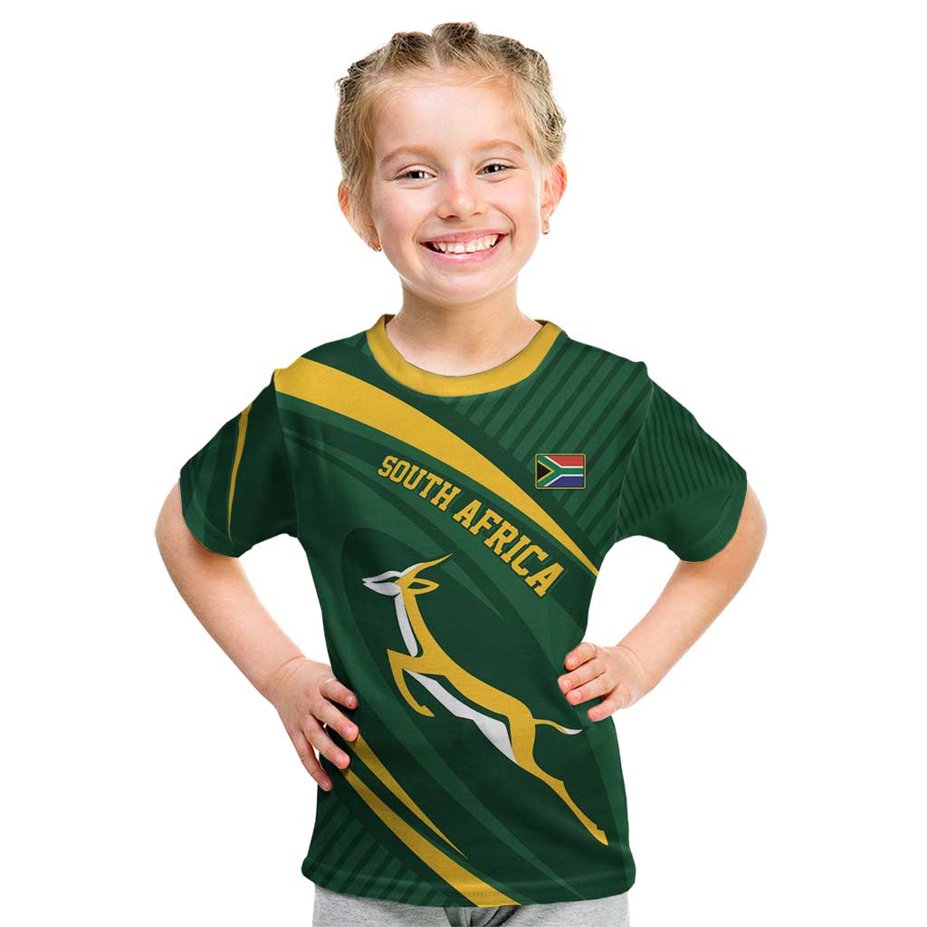 Personalized South Africa Rugby Bokke Kid T Shirt Minimalism Style