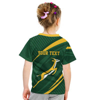 Personalized South Africa Rugby Bokke Kid T Shirt Minimalism Style