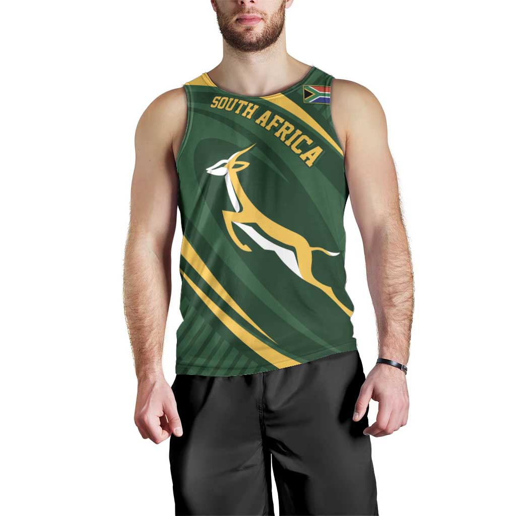 Personalized South Africa Rugby Bokke Men Tank Top Minimalism Style