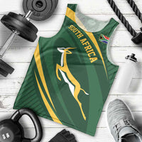 Personalized South Africa Rugby Bokke Men Tank Top Minimalism Style