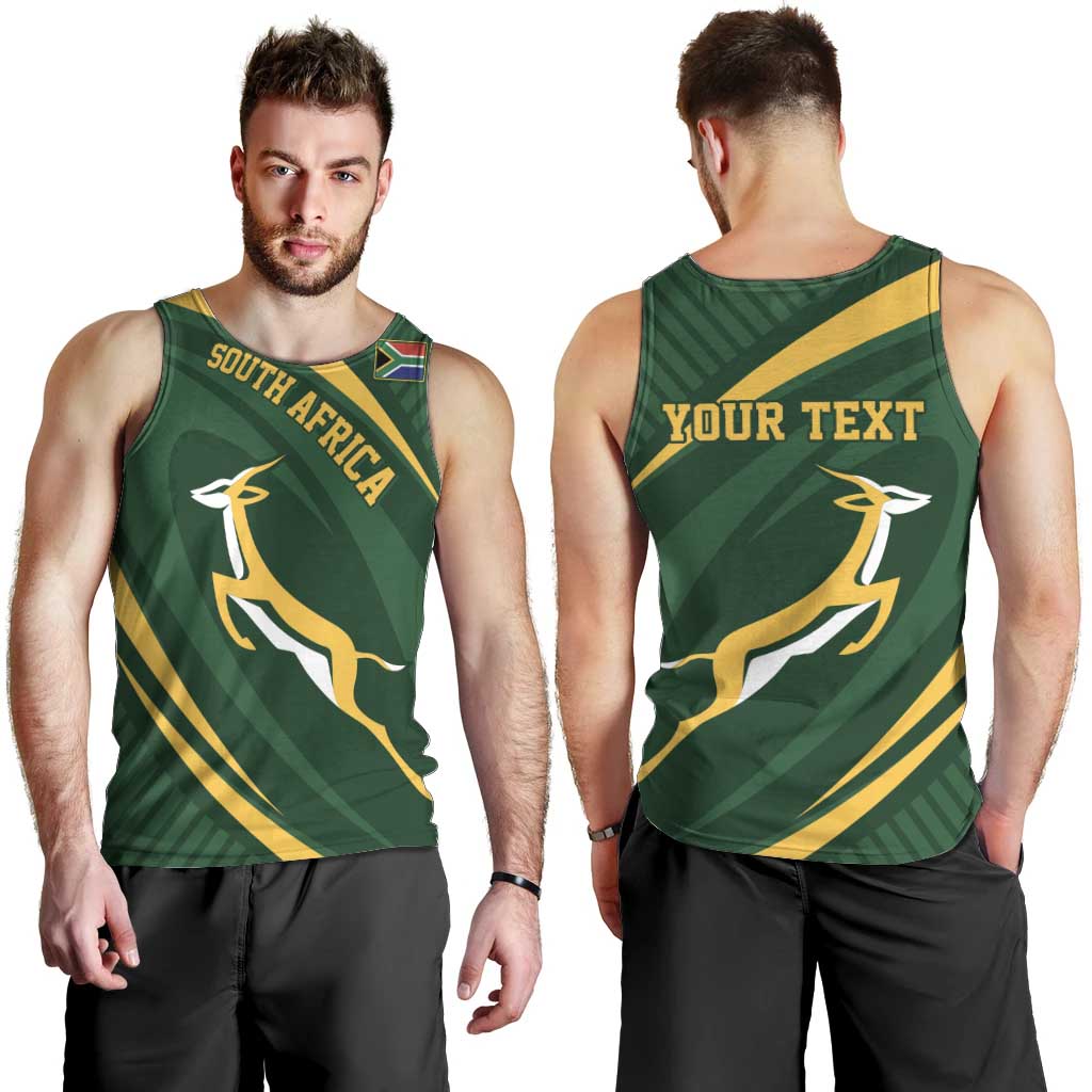 Personalized South Africa Rugby Bokke Men Tank Top Minimalism Style