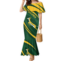 Personalized South Africa Rugby Bokke Mermaid Dress Minimalism Style