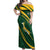 Personalized South Africa Rugby Bokke Off Shoulder Maxi Dress Minimalism Style