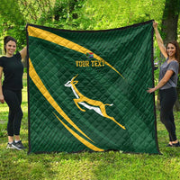Personalized South Africa Rugby Bokke Quilt Minimalism Style