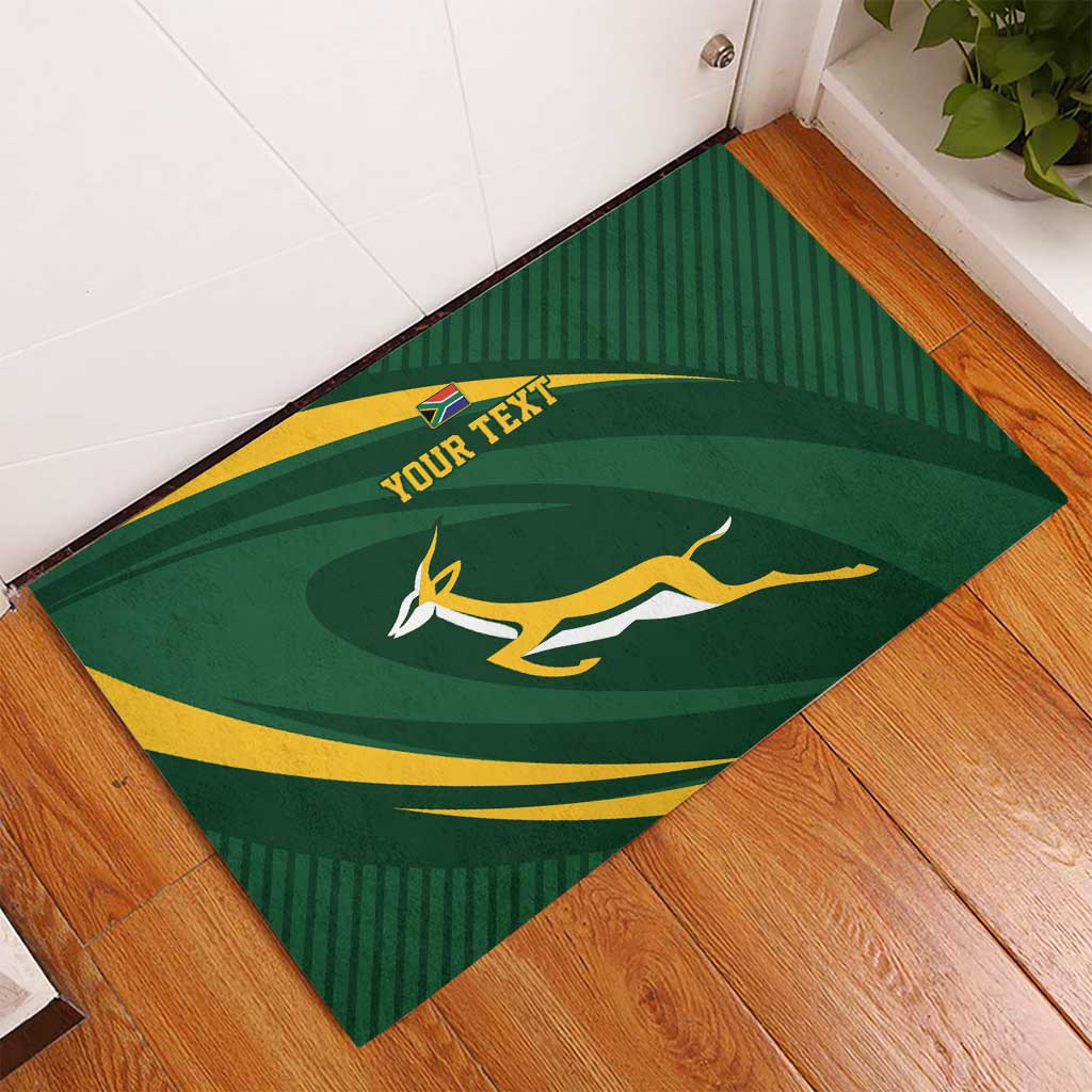 Personalized South Africa Rugby Bokke Rubber Doormat Minimalism Style