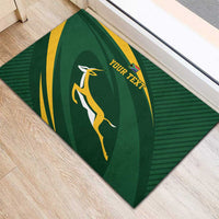 Personalized South Africa Rugby Bokke Rubber Doormat Minimalism Style