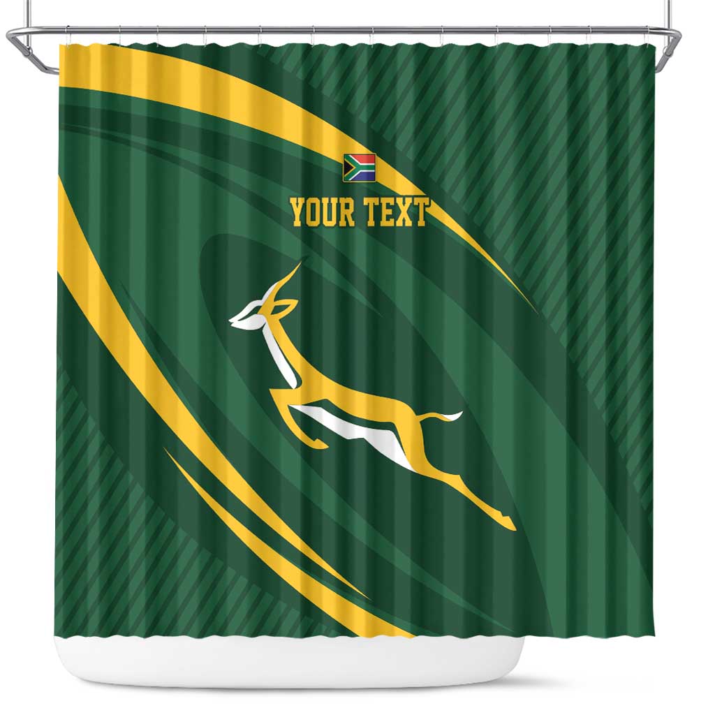 Personalized South Africa Rugby Bokke Shower Curtain Minimalism Style