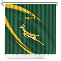 Personalized South Africa Rugby Bokke Shower Curtain Minimalism Style