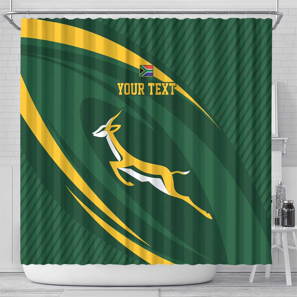 Personalized South Africa Rugby Bokke Shower Curtain Minimalism Style