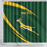 Personalized South Africa Rugby Bokke Shower Curtain Minimalism Style