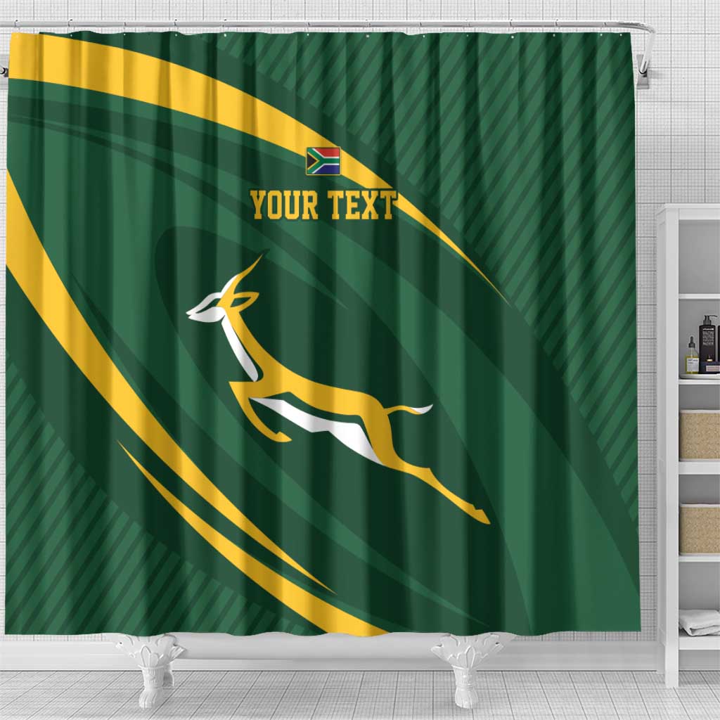 Personalized South Africa Rugby Bokke Shower Curtain Minimalism Style