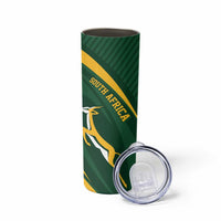 Personalized South Africa Rugby Bokke Skinny Tumbler Minimalism Style