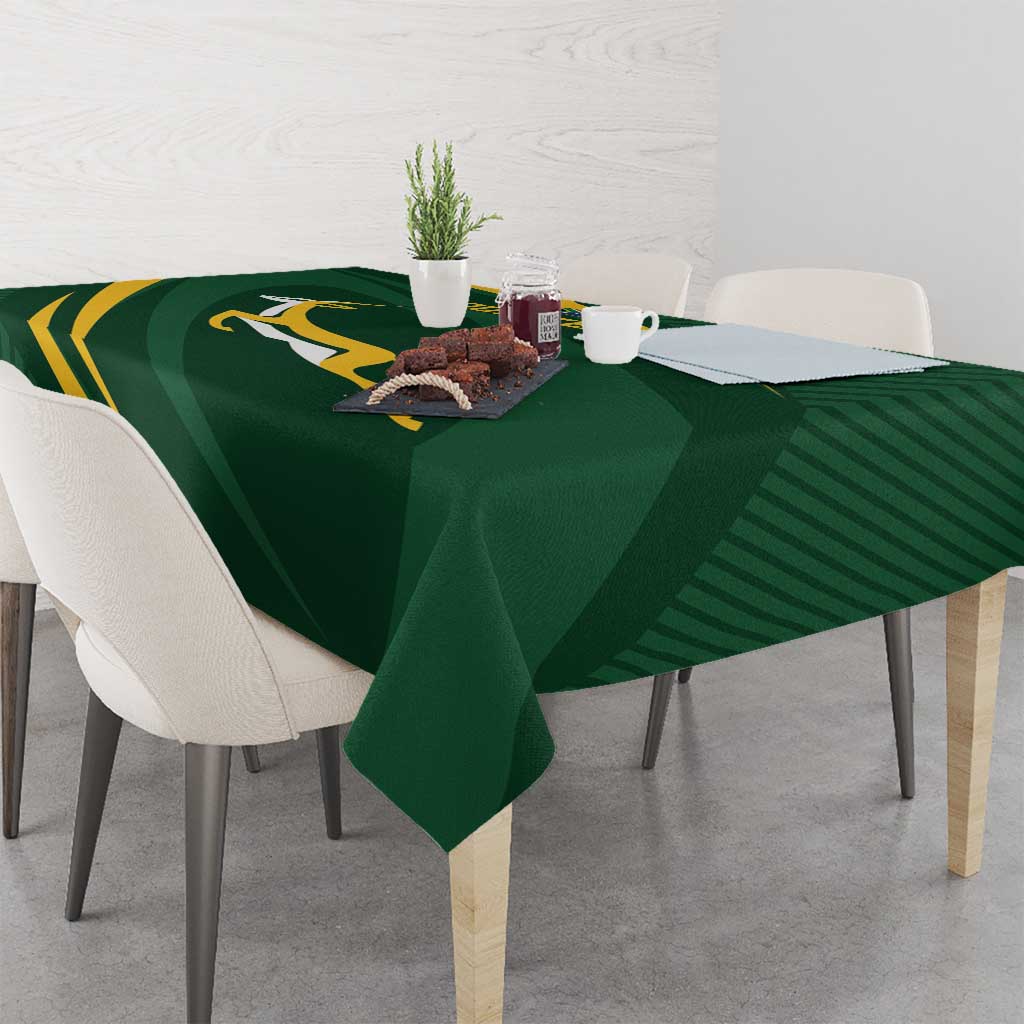 Personalized South Africa Rugby Bokke Tablecloth Minimalism Style