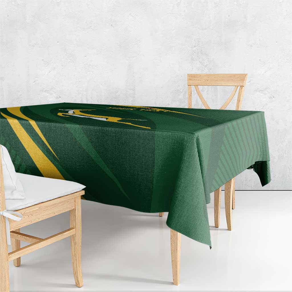 Personalized South Africa Rugby Bokke Tablecloth Minimalism Style