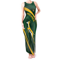 Personalized South Africa Rugby Bokke Tank Maxi Dress Minimalism Style